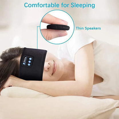 Wireless Bluetooth Music Eye Mask Sports Headband Anti-noise Headphones Talk Running Yoga Music Headwear Wireless Sleep Headphon