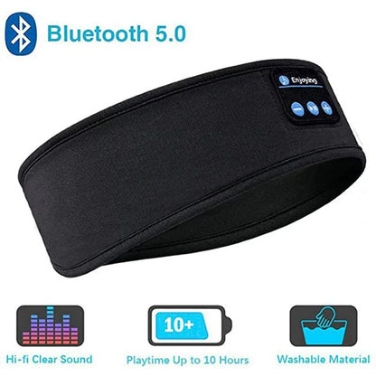 Wireless Bluetooth Music Eye Mask Sports Headband Anti-noise Headphones Talk Running Yoga Music Headwear Wireless Sleep Headphon